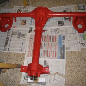 Hinterachse fertig