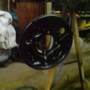 Ankerplatten im lack